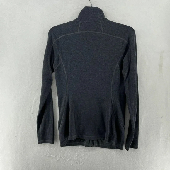 Rei Active Sweatshirt Women's Sz XS Gray Heathered Mock Neck Stretch Full Zip - Picture 2 of 10